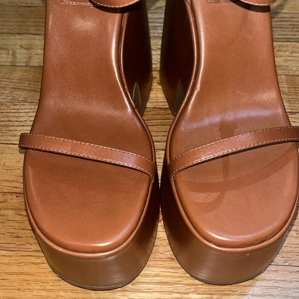 NEW! Larroude Wanda Platform Wedge Sandal 9 Revolve